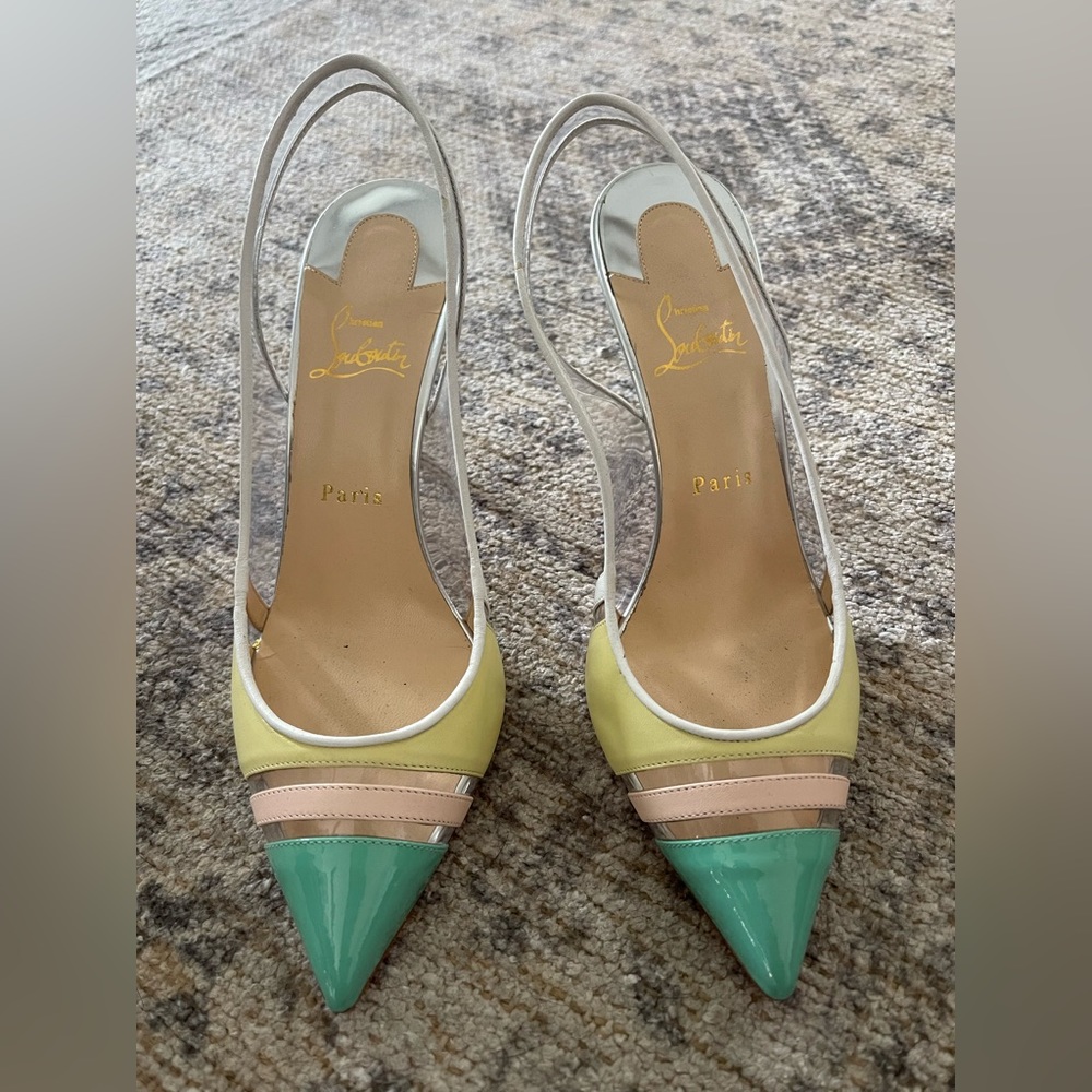 Christian louboutin sling back pumps